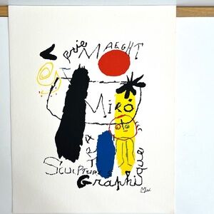 Miro Art Print on thick paper, will look great framed 10"x13"